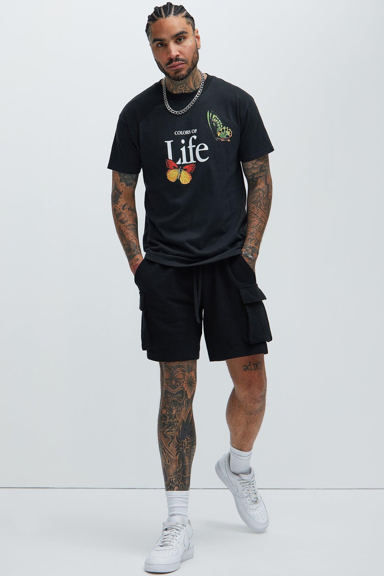 Colors Of Life Short Sleeve Tee - Black/combo Product Image