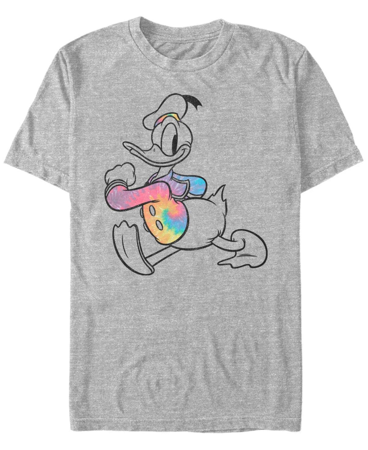 Mens Disney Donald Duck Strut Tie-Dye Shirt Portrait Tee Med Grey Product Image