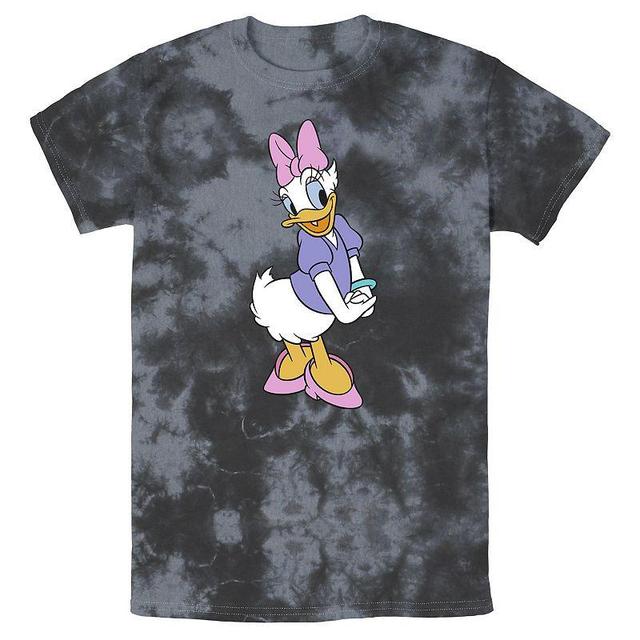 Disneys Daisy Duck Mens Traditional Pose Wash Tee Black Grey Product Image