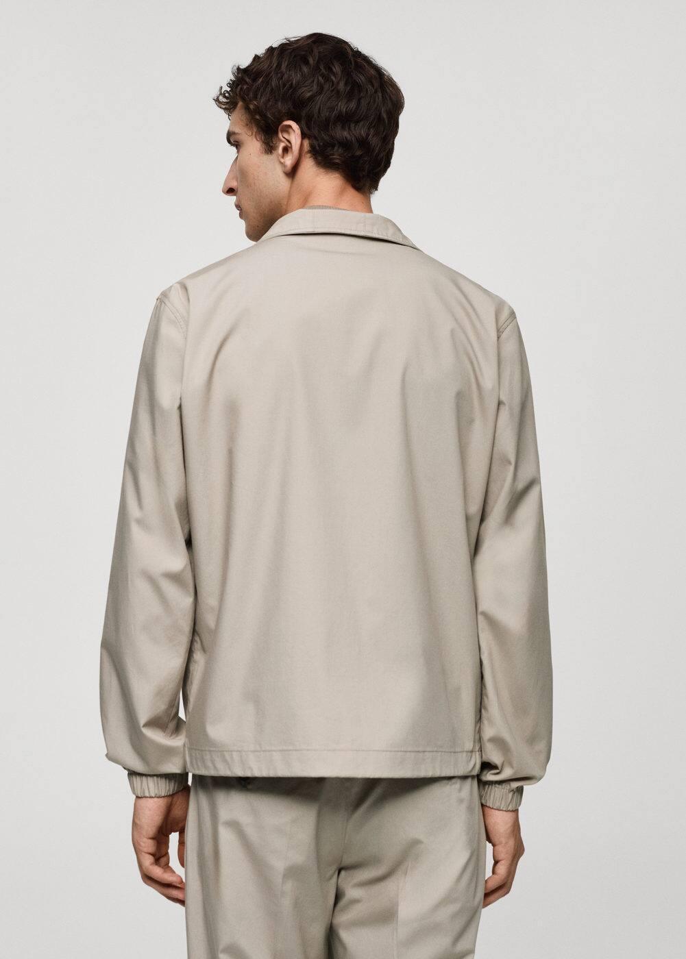 Mango Mens Zip-Up Lyocell Jacket Product Image