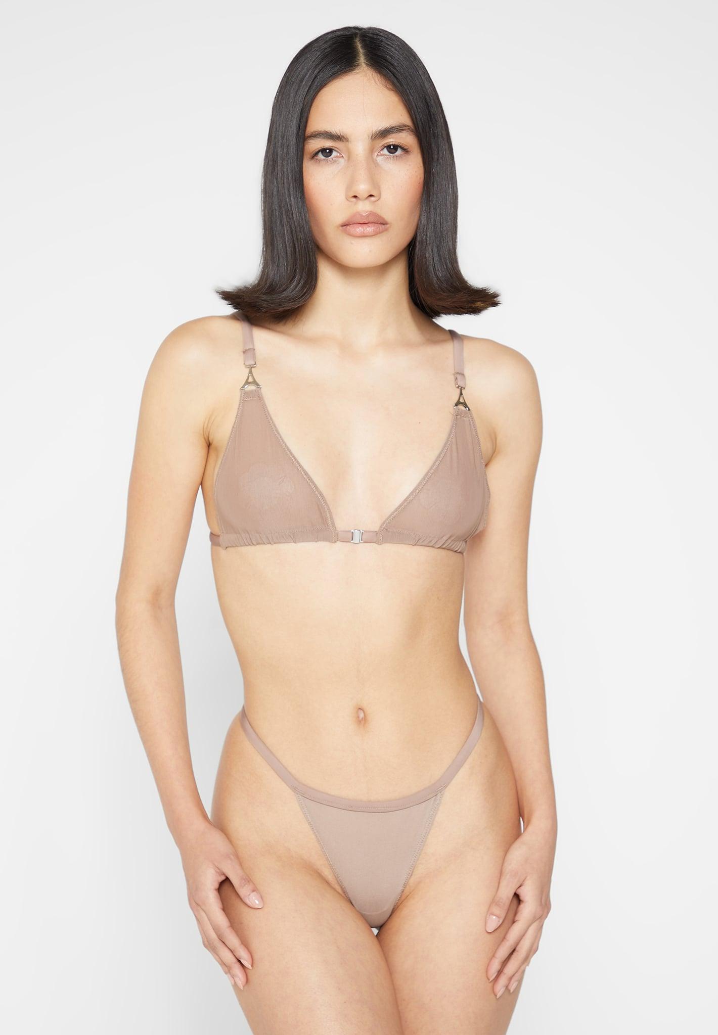 Mesh G-String - Taupe Female Product Image