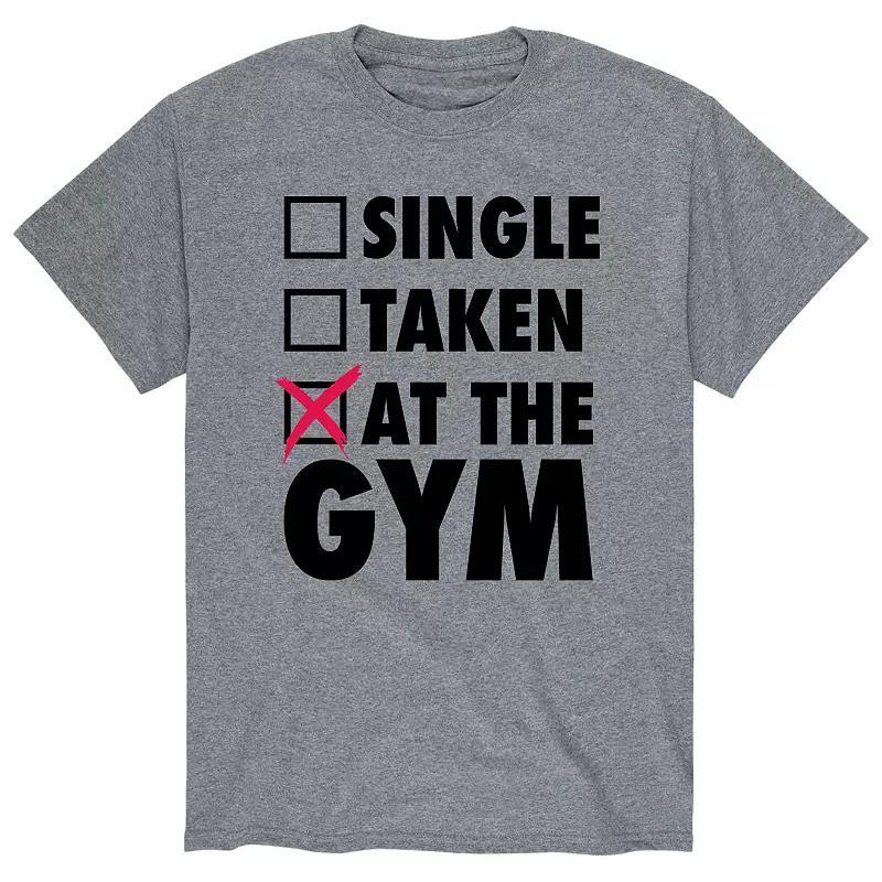 Mens Single Taken At Gym Checklist Tee Product Image