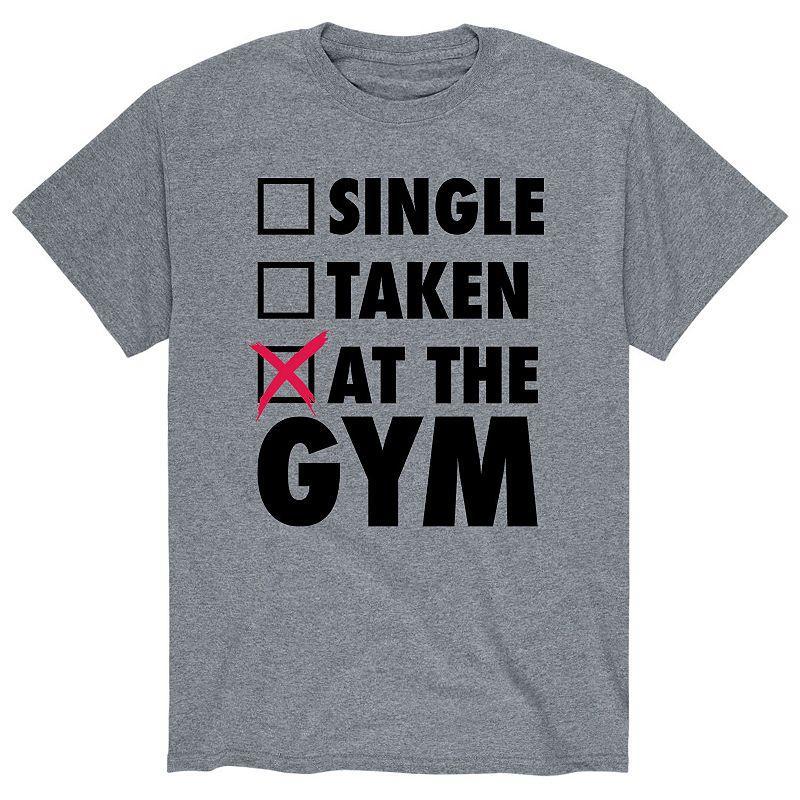 Mens Single Taken At Gym Checklist Tee Product Image