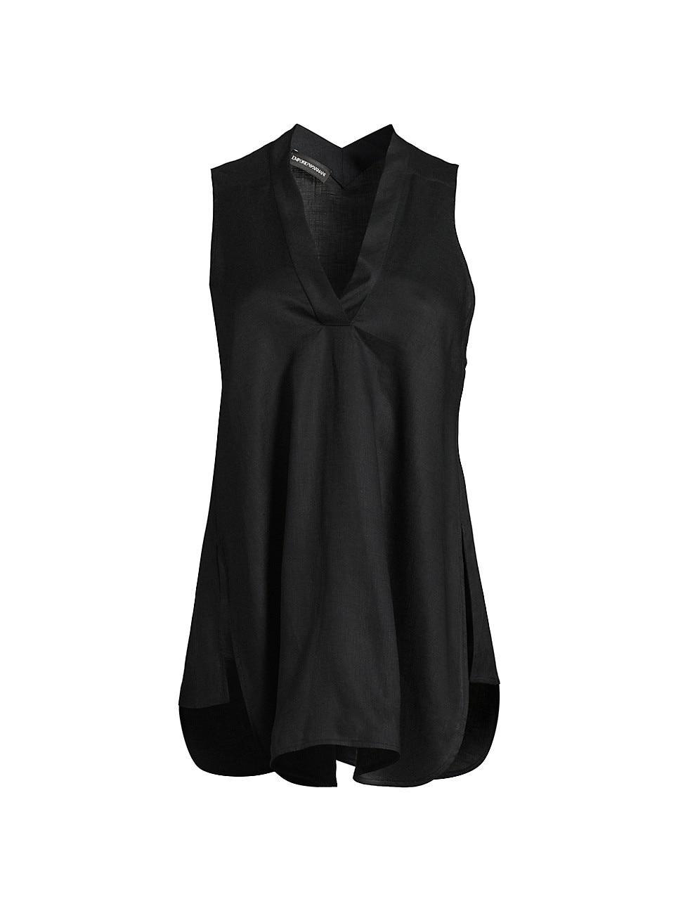 Womens Sleeveless Linen Blouse product image