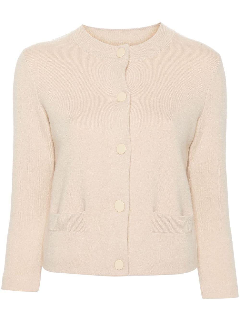 VINCE Wool-blend Cardigan In Neutrals Product Image