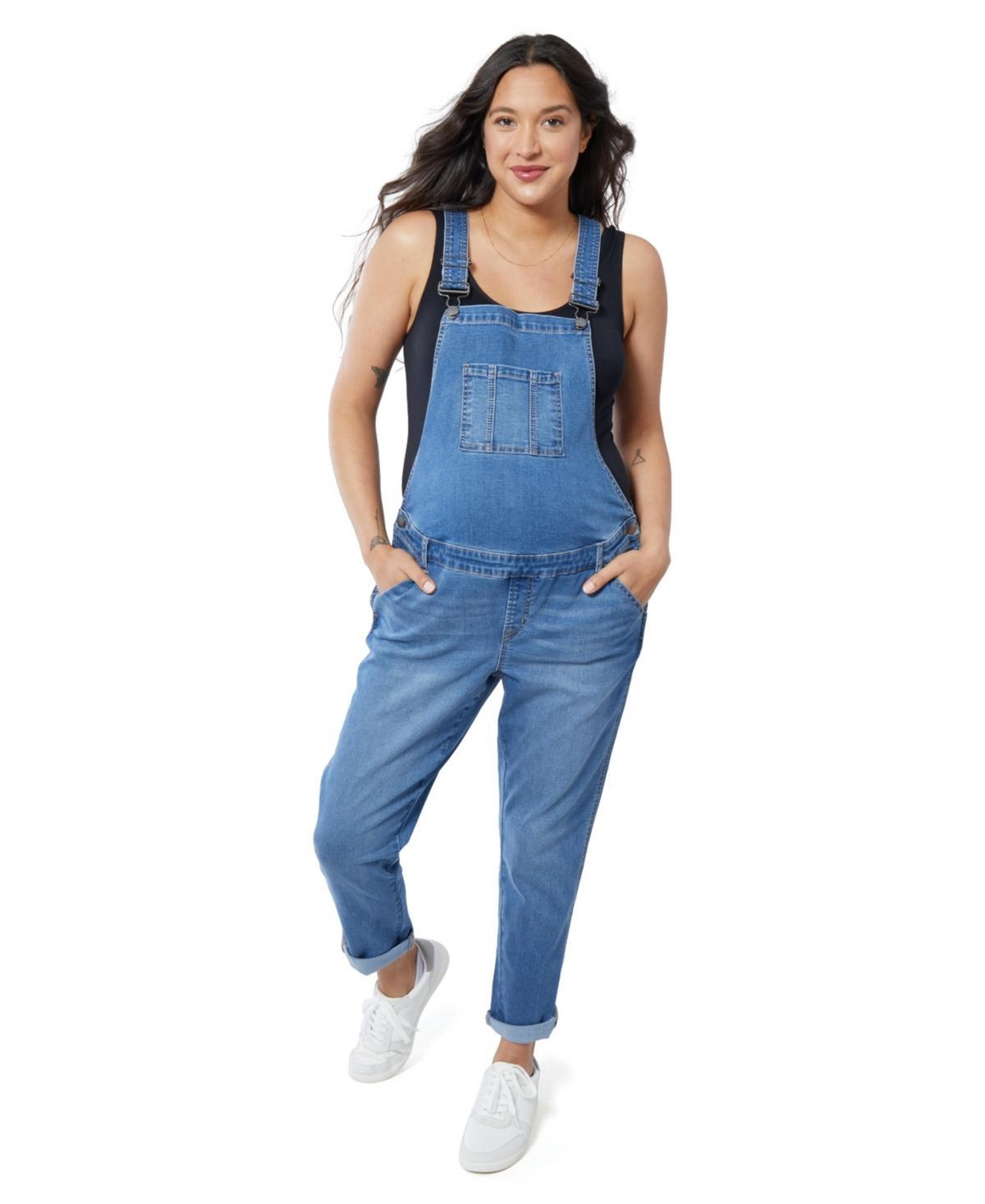 Ingrid & Isabel Denim Maternity Overalls Product Image