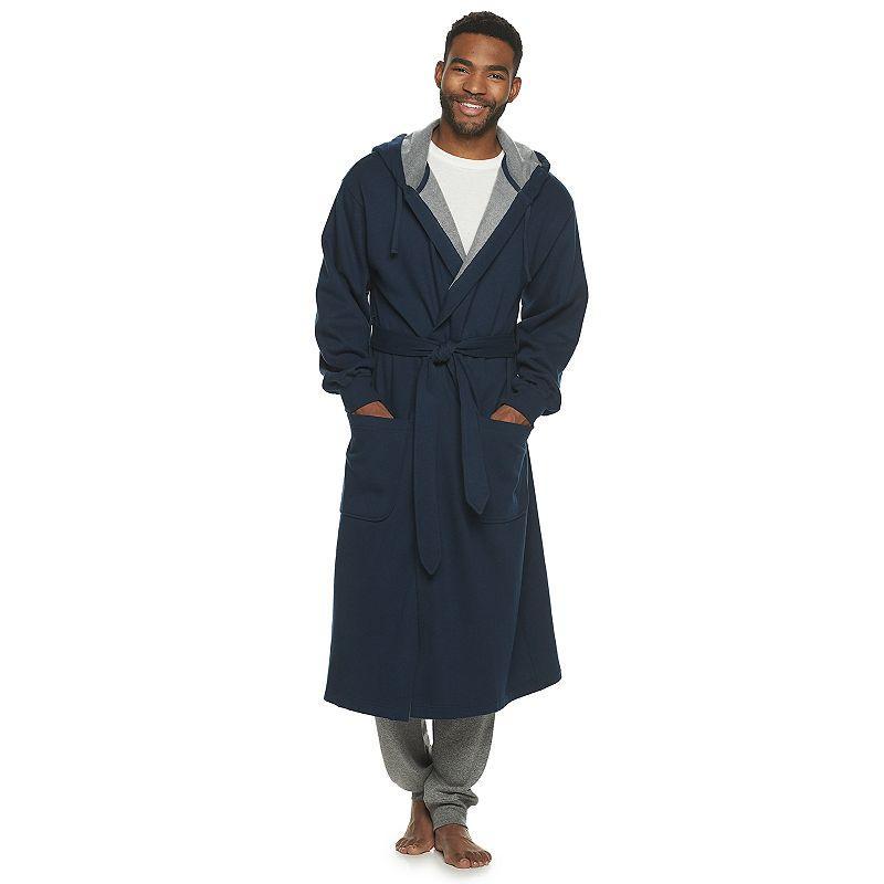 Hanes 1901 Mens Athletic Hooded Fleece Robe Product Image