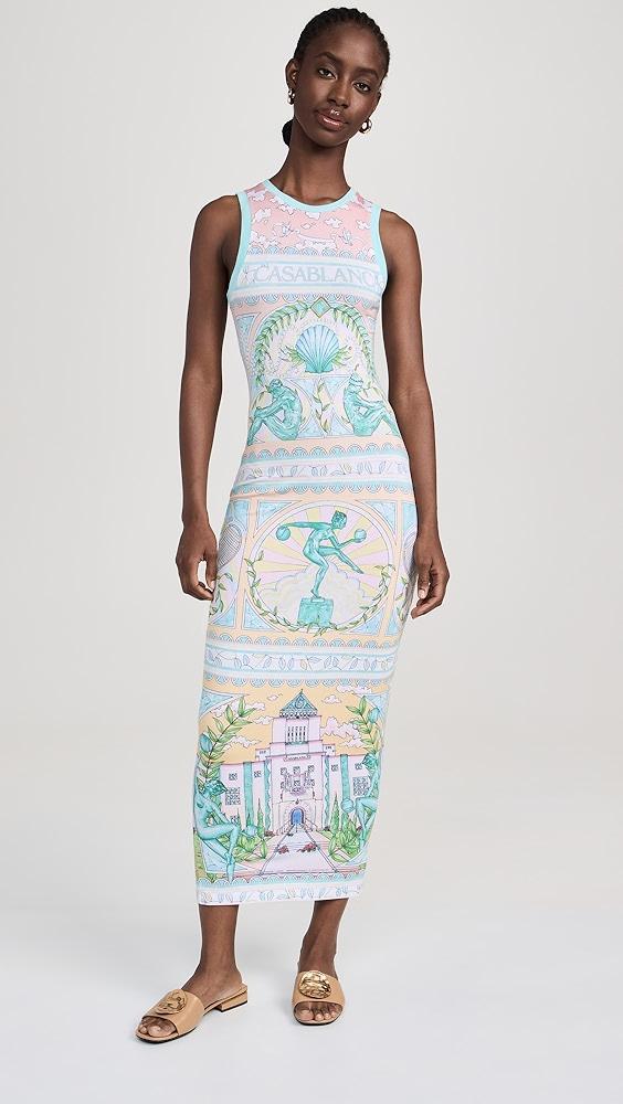 Casablanca Vase Printed Midi Tank Dress | Shopbop Product Image