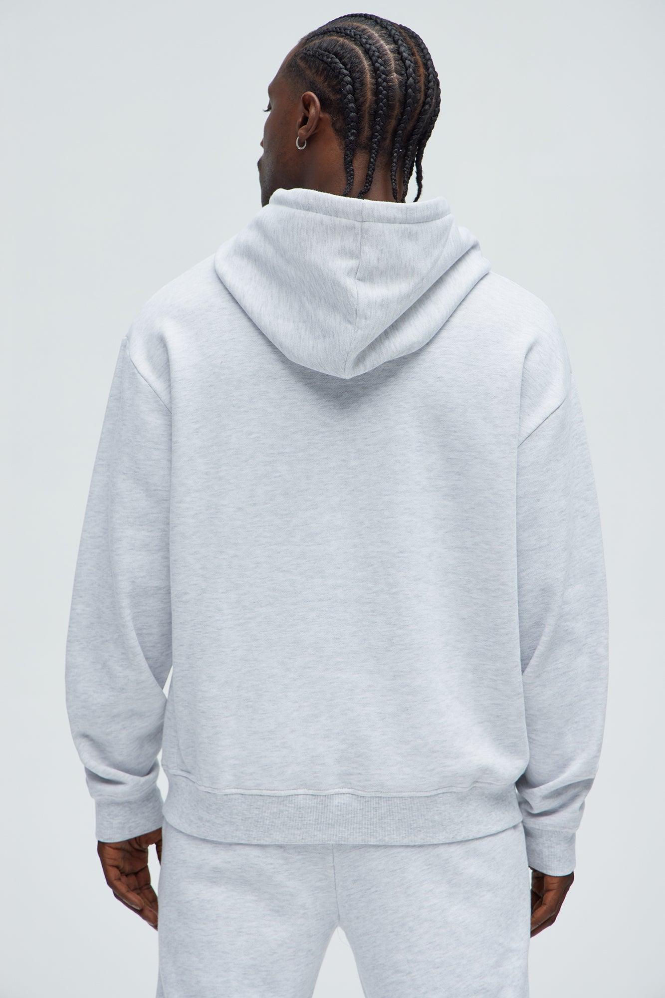 He's Him Hoodie - Heather Grey Product Image