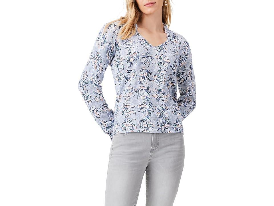 NIC+ZOE Blue Reef Sweater Multi) Women's Sweater Product Image