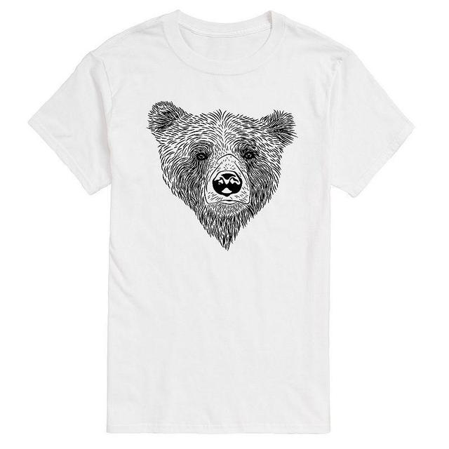 Big & Tall Bear Face Tee, Mens Product Image