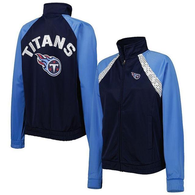 Womens G-III 4Her by Carl Banks /Light Blue Tennessee Titans Confetti Raglan Full-Zip Track Jacket Product Image