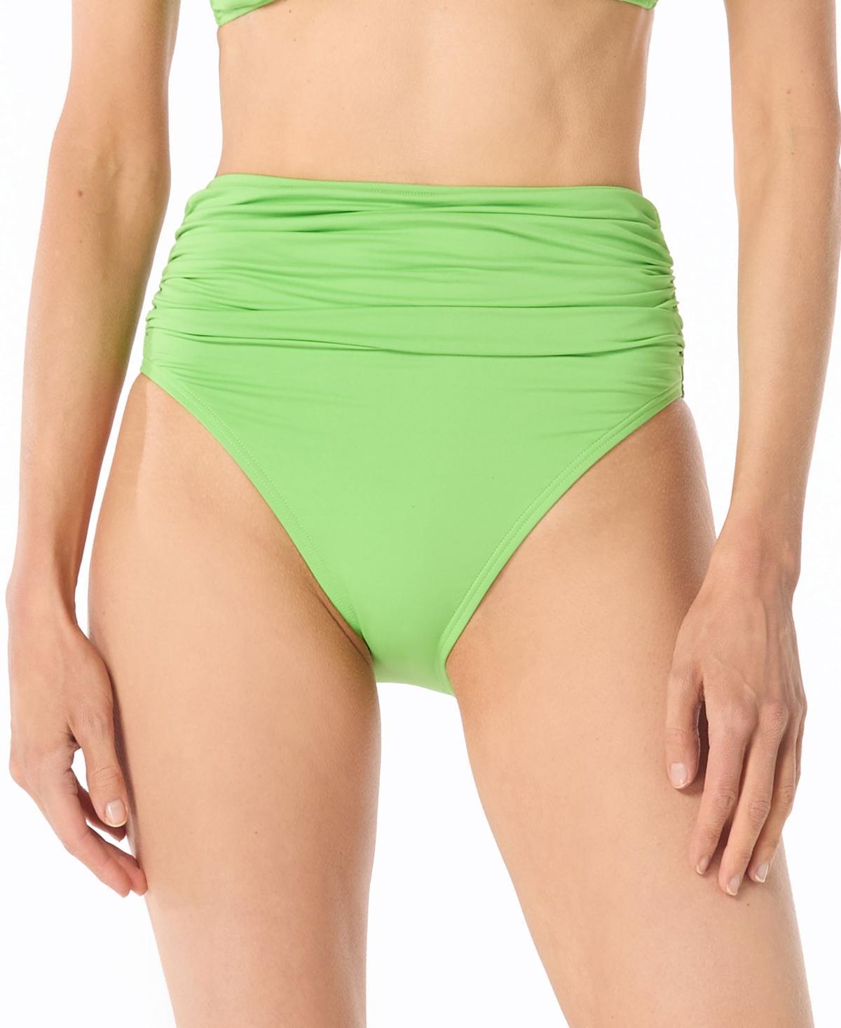 Michael Michael Kors Womens O-Ring High-Waist Bikini Bottoms Product Image