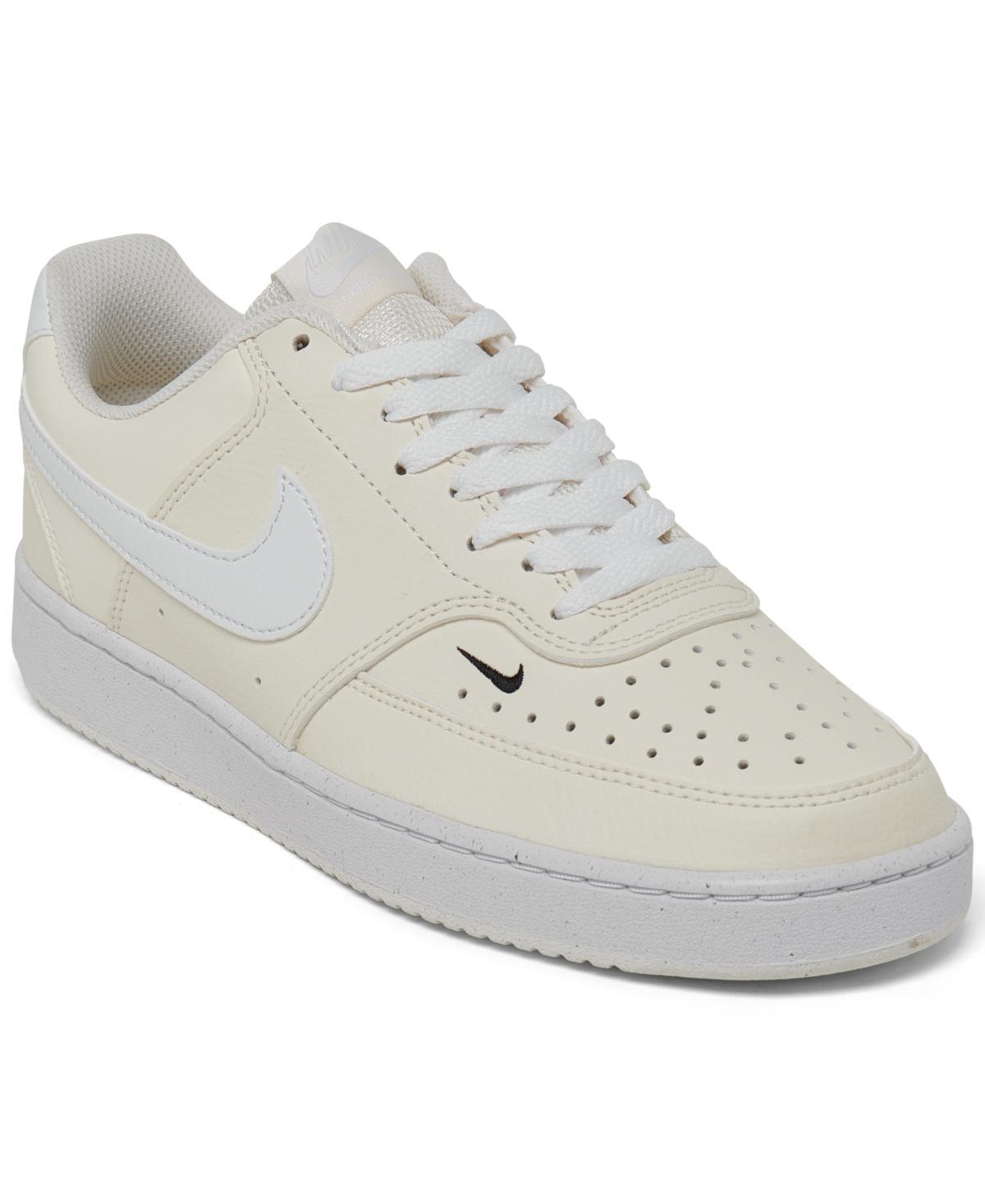 Nike Womens Court Vision Low Next Nature Casual Sneakers from Finish Line - White, Stadium Green Product Image