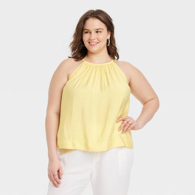 Womens Tank Top - A New Day Yellow 2X Product Image