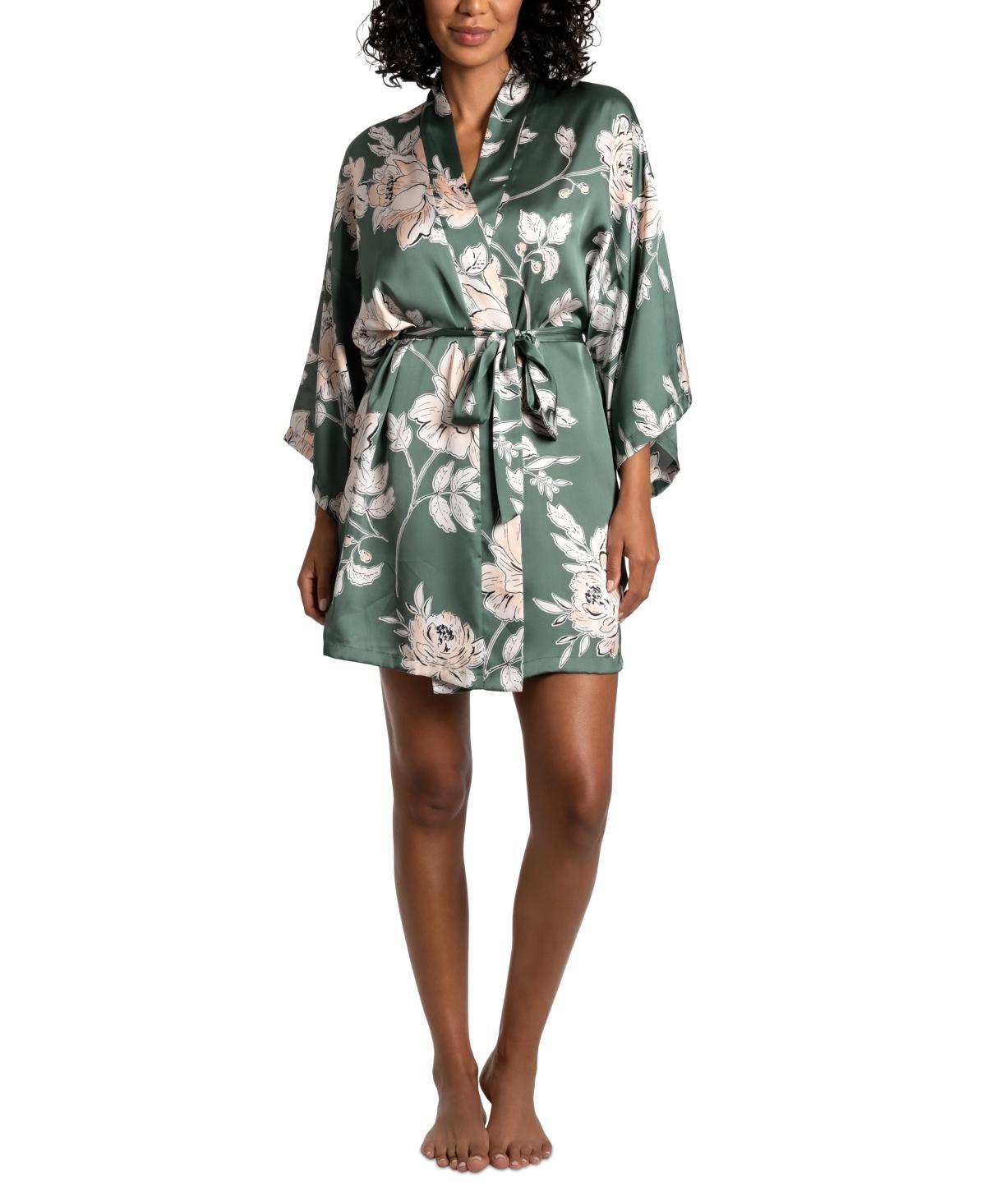 Midnight Bakery Womens Fiji Floral Self-Tie Robe Product Image