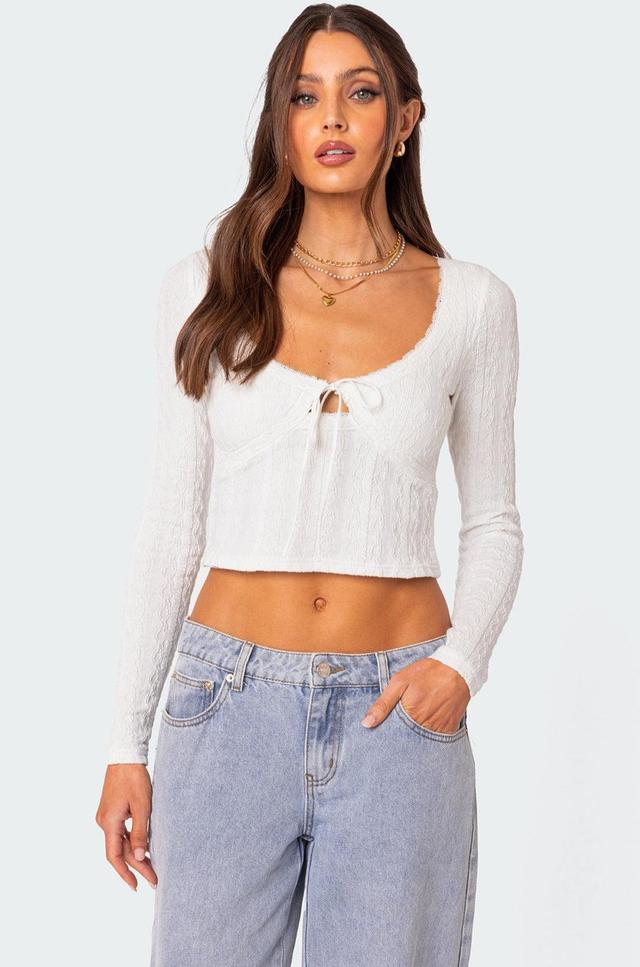 Lorey Lacey Knit Top Product Image