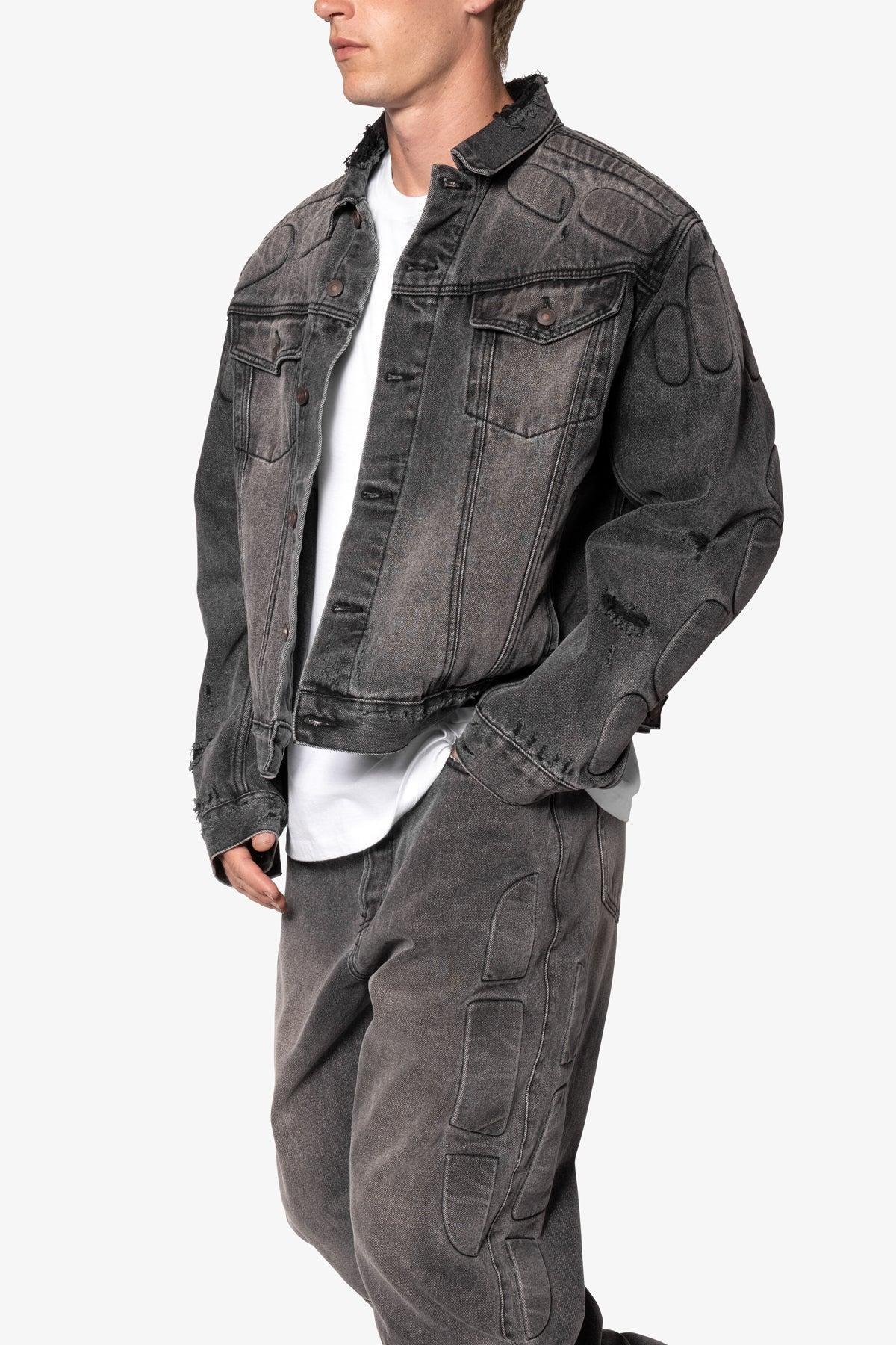 Moto Trucker Jacket - Black Product Image