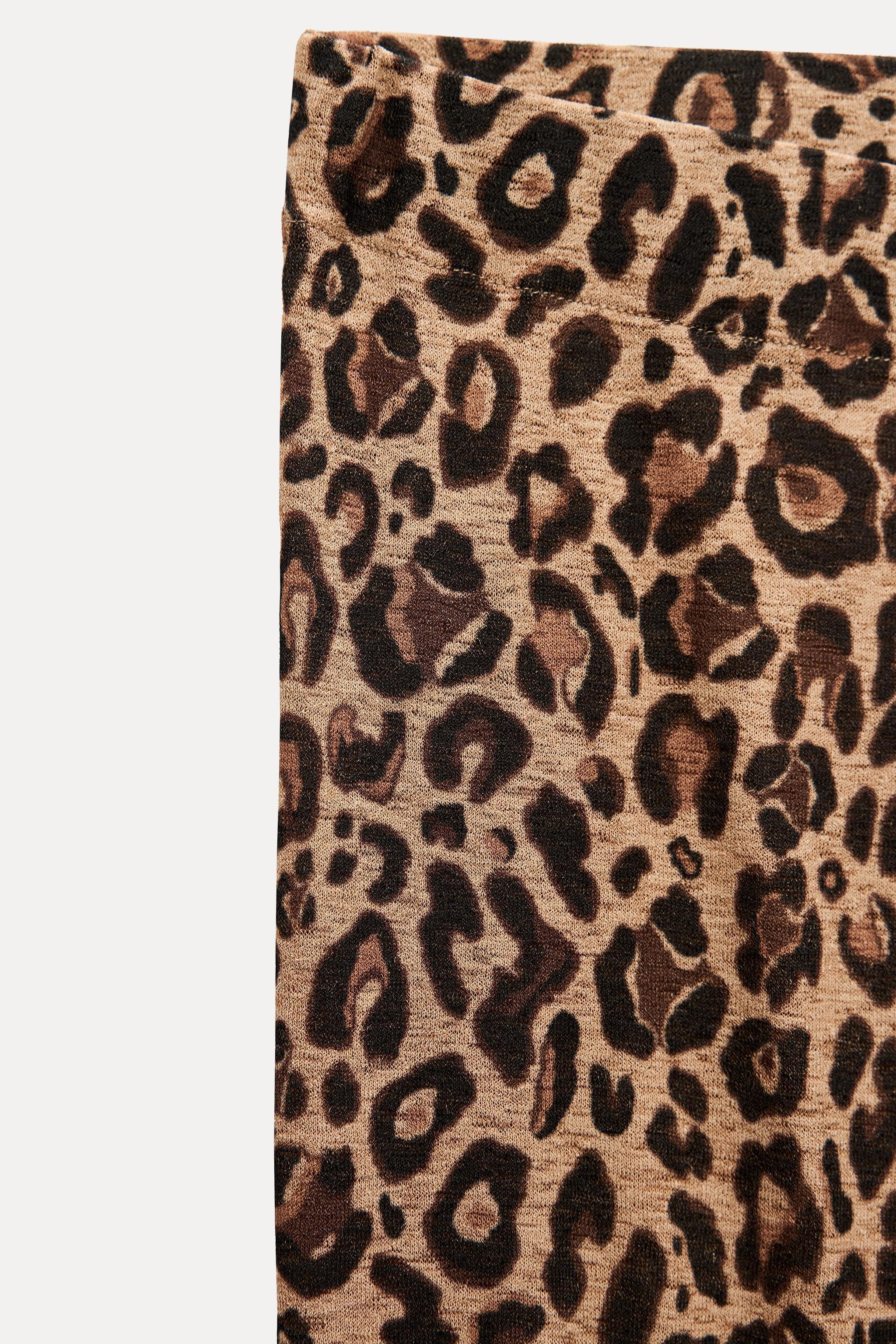 ANIMAL PRINT KNIT PANTS Product Image