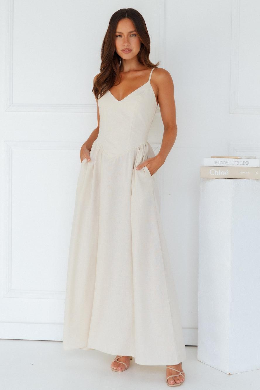 Zephy Maxi Dress Sand Product Image