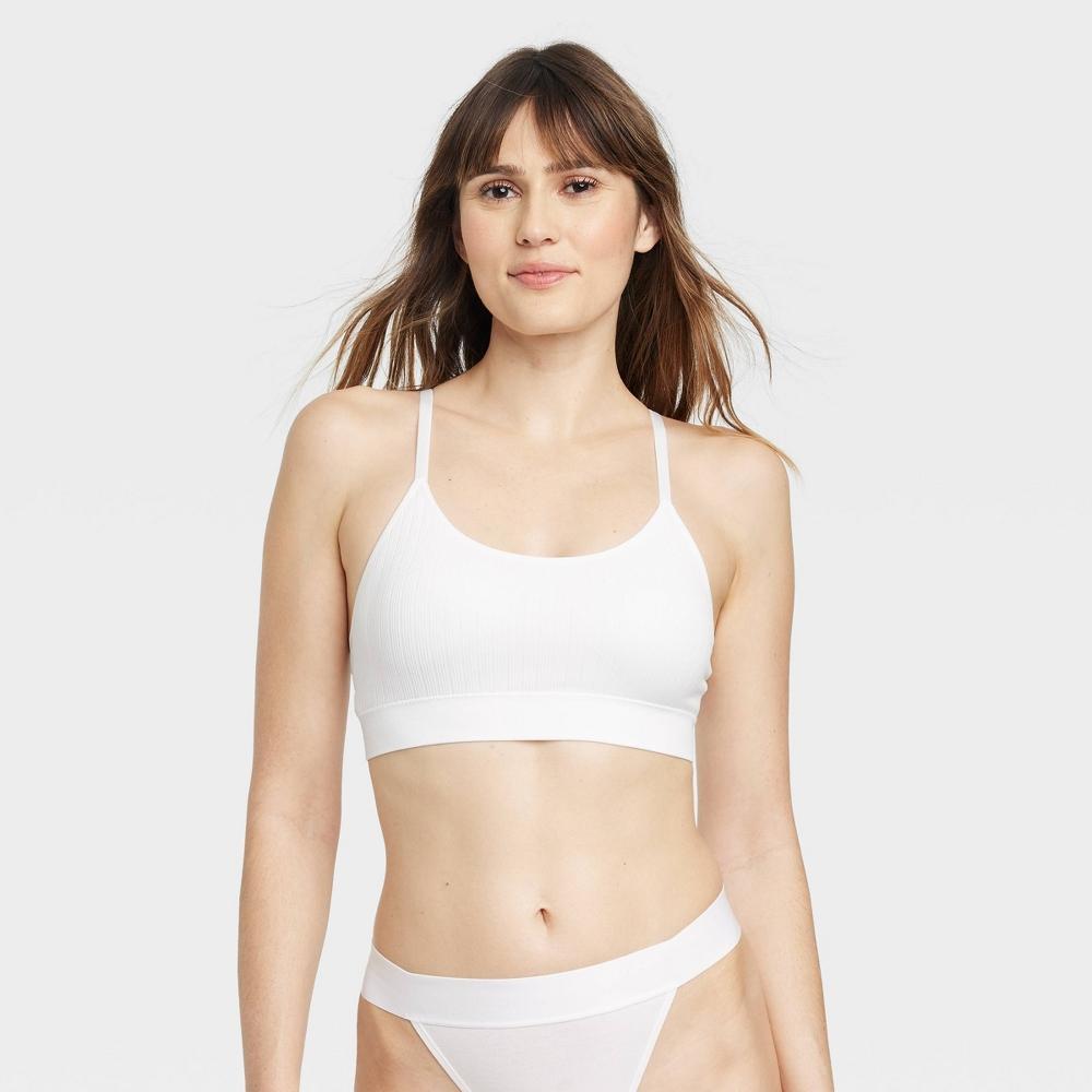 Womens Seamless Bralette - Auden White XS Product Image