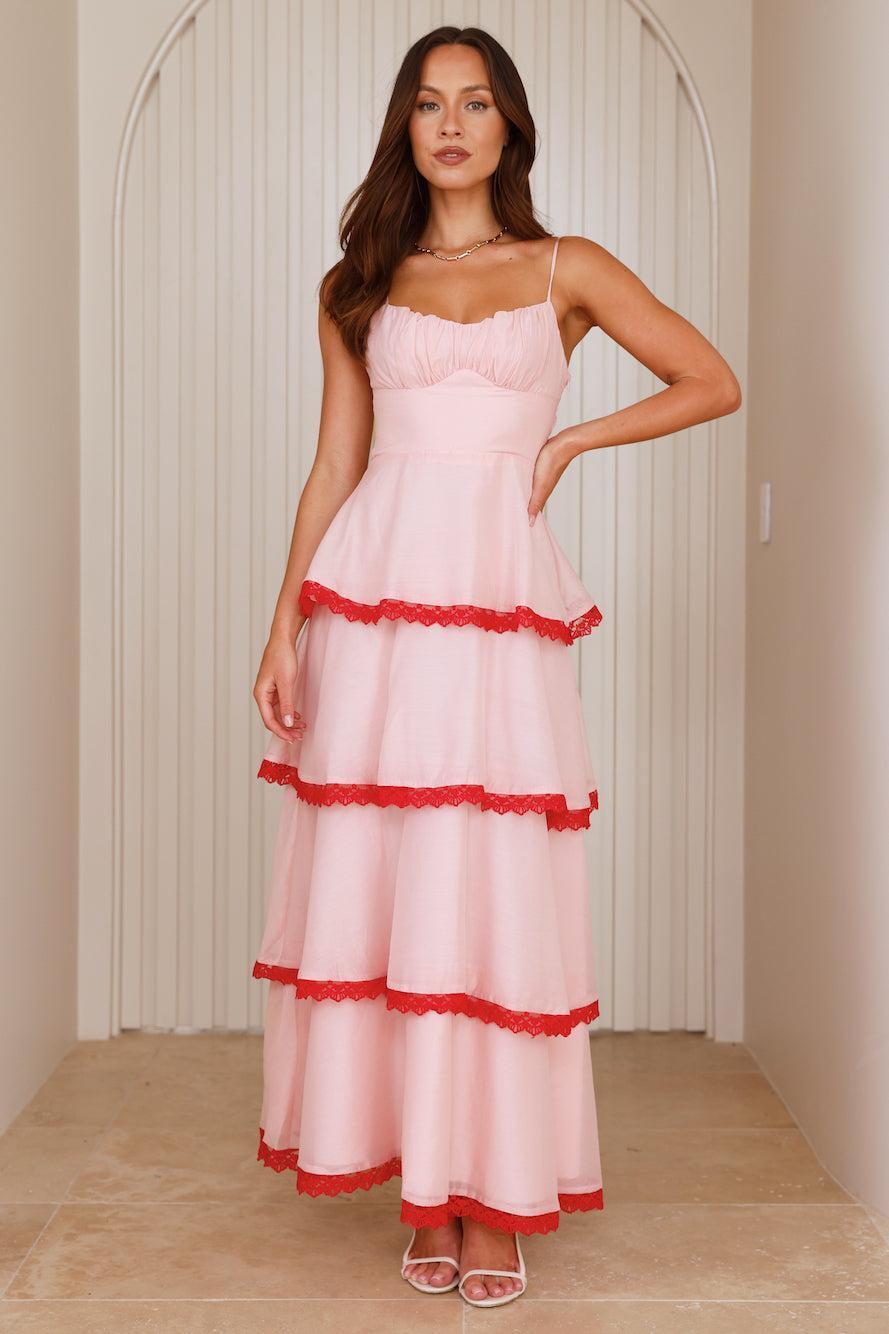 Ethereal Magic Maxi Dress Pink Product Image