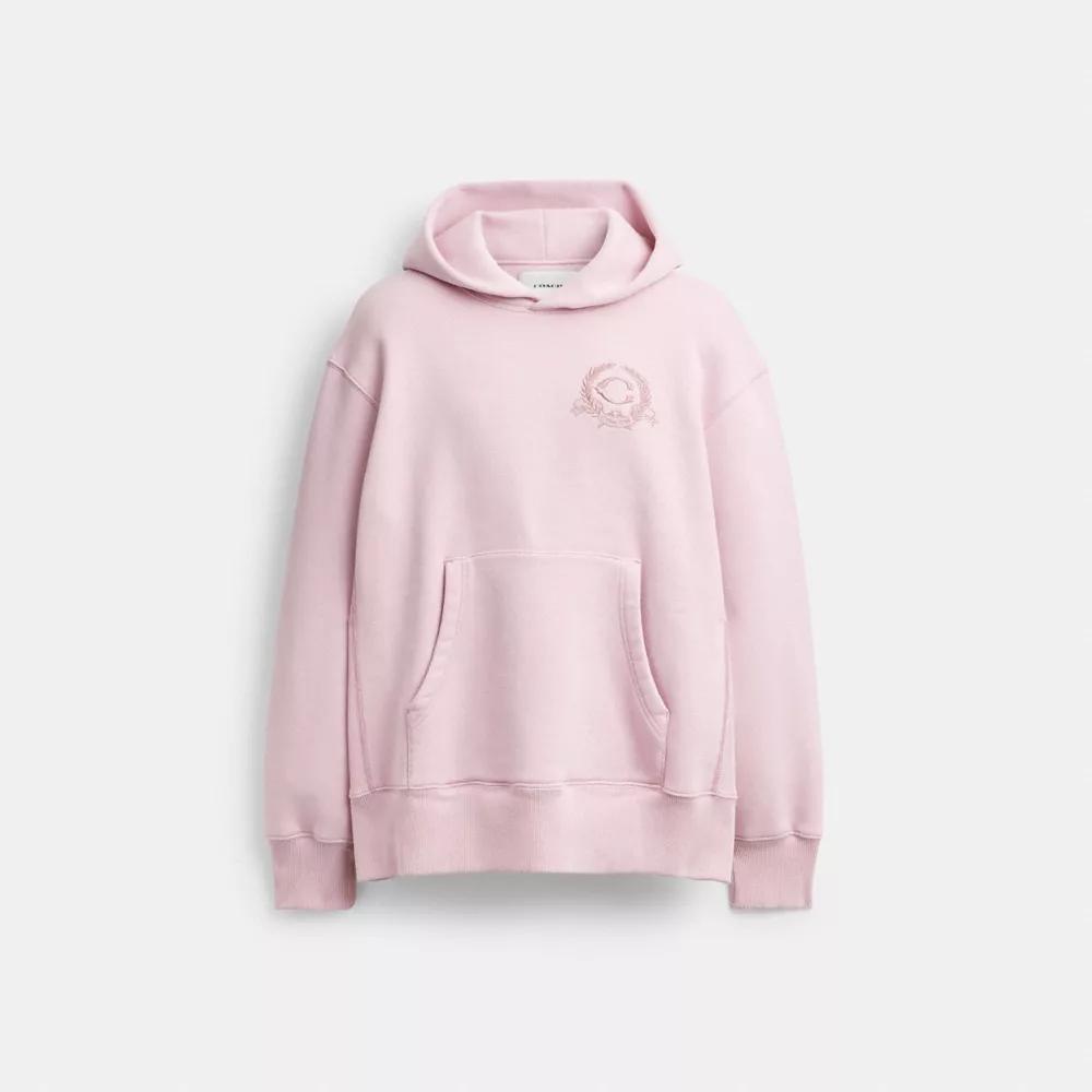 Oversized Signature Crest Hoodie In Organic Cotton Product Image