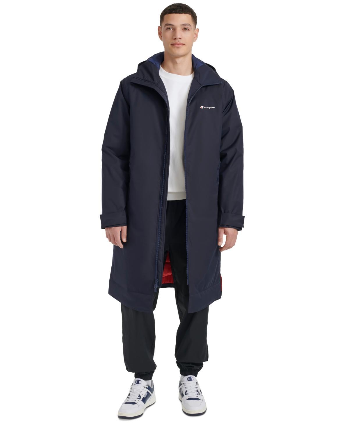 Champion Mens Long Side Line Hooded Jacket Product Image