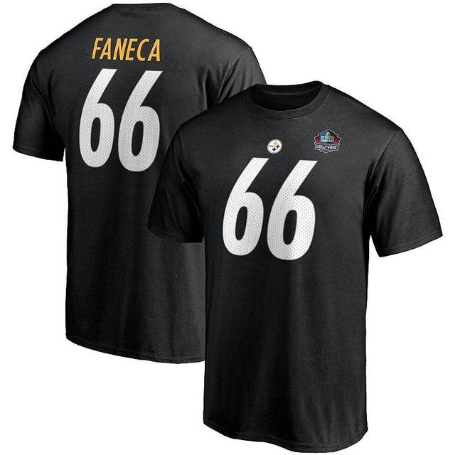 Mens Fanatics Branded Alan Faneca Pittsburgh Steelers NFL Hall of Fame Class of 2021 Name & Number T-Shirt Product Image