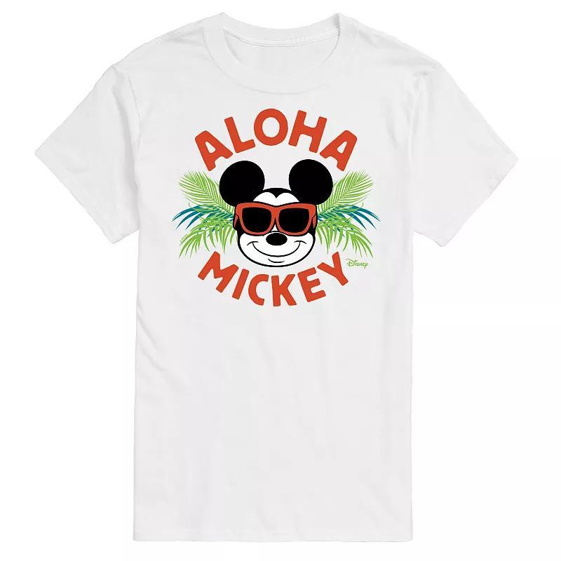 Disneys Mickey Mouse Aloha Graphic Tee, Mens Product Image