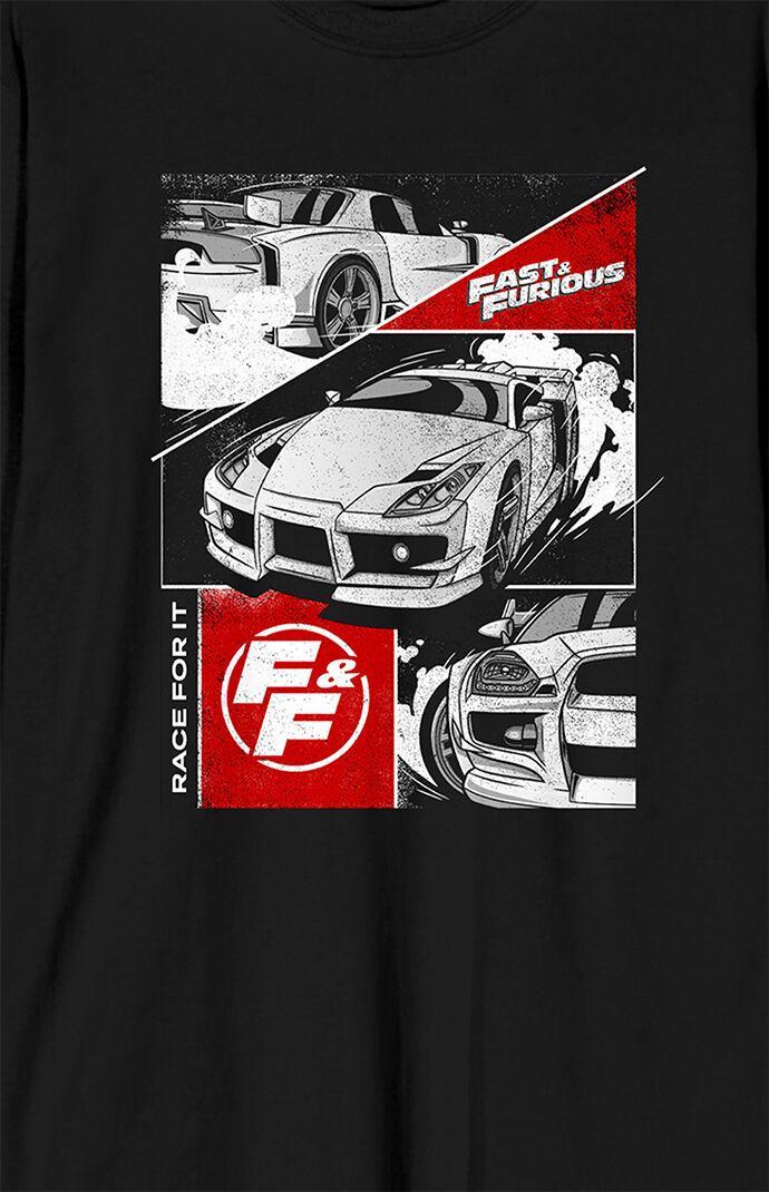 Men's Fast & Furious Race Long Sleeve T-Shirt Product Image