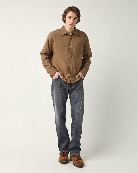 Brushed Flannel LS - Brown Product Image