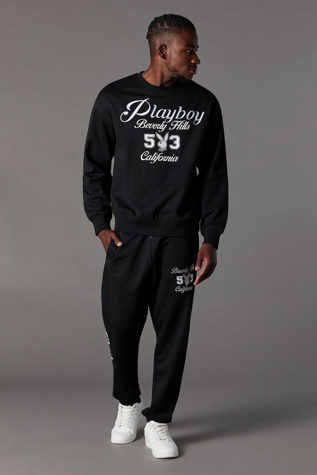 Playboy Embroidered Fleece Sweatshirt Male Product Image