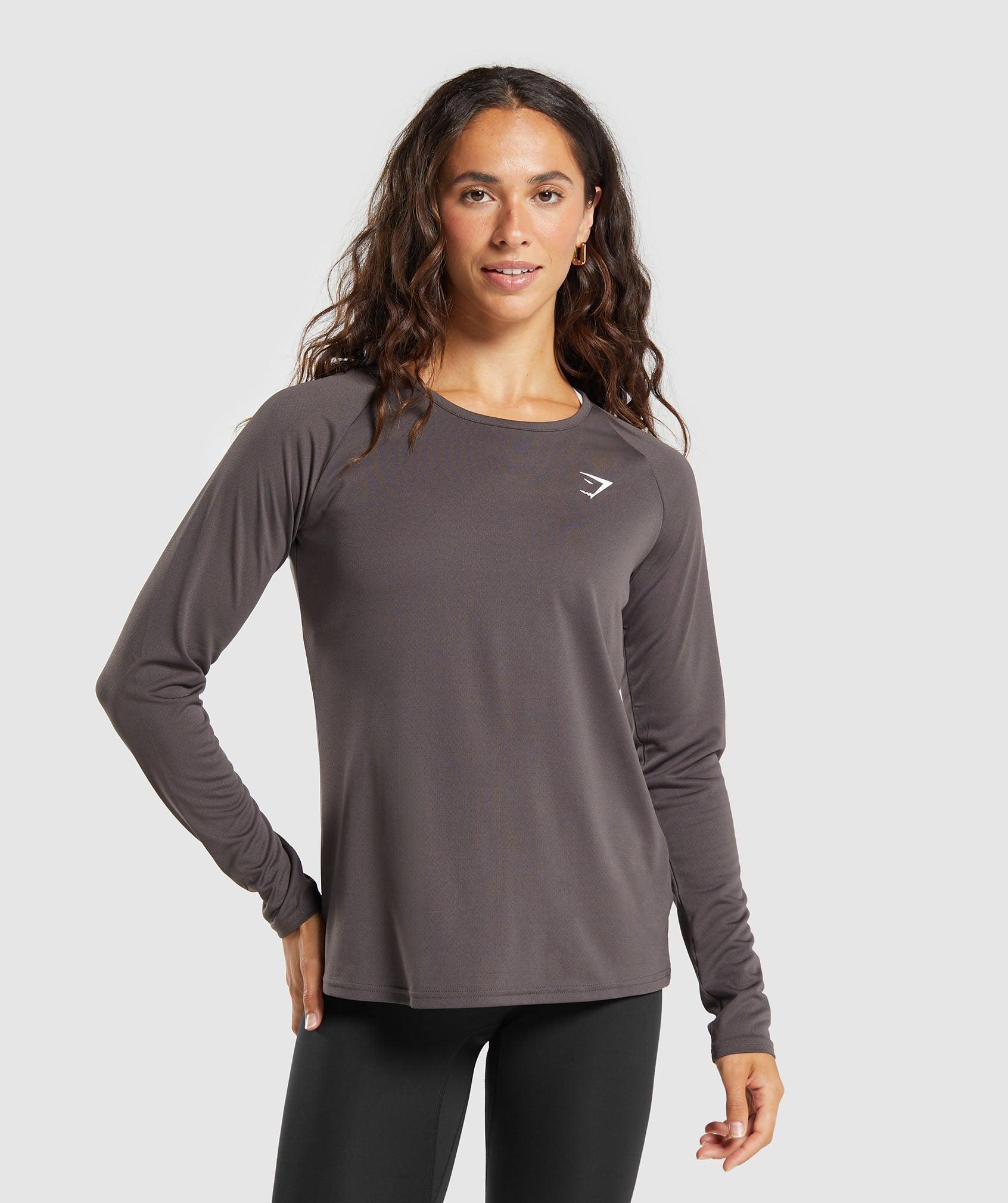 Gymshark Training Long Sleeve Top - Greyed Purple Female Product Image