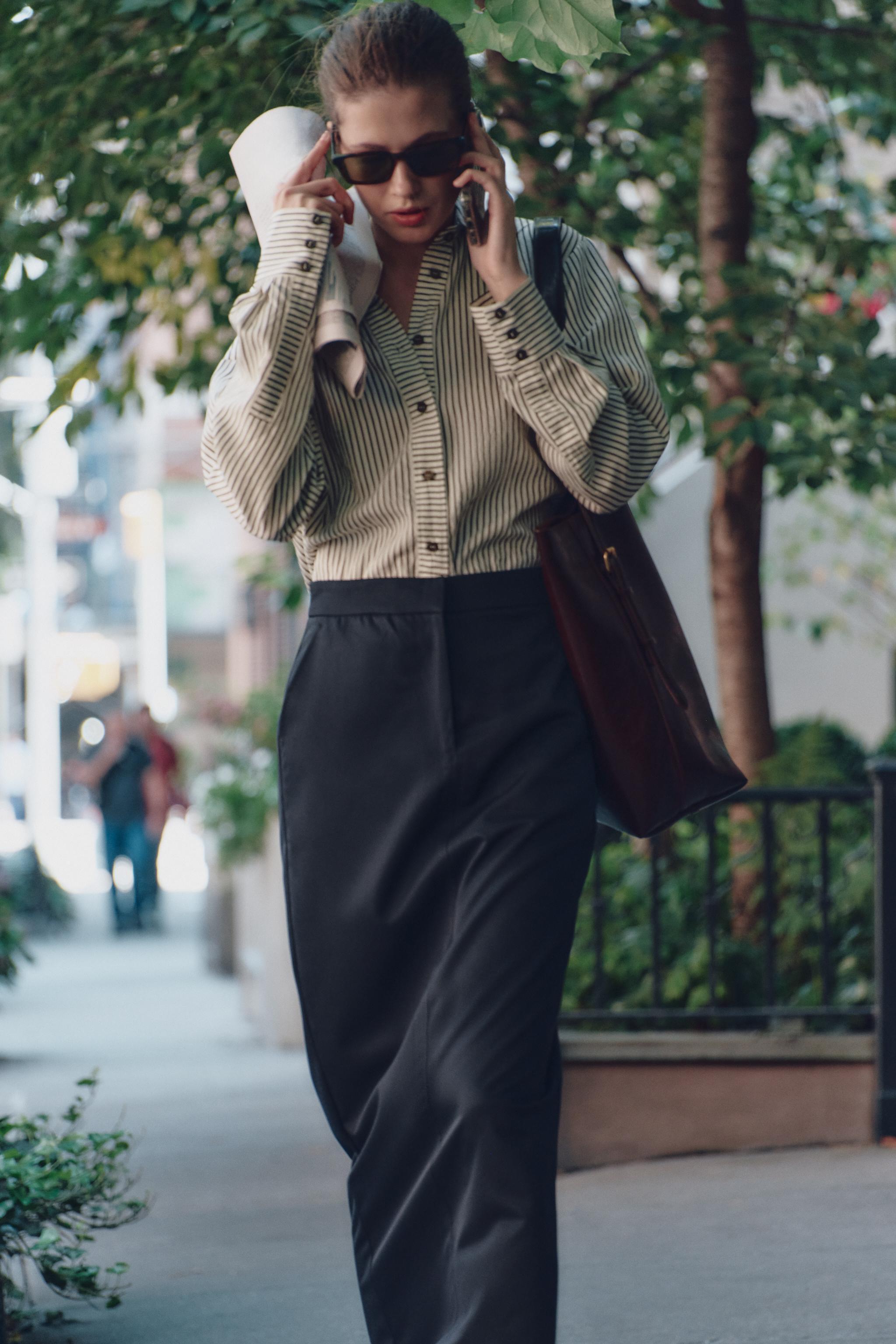 FLOWY STRIPED SHIRT Product Image