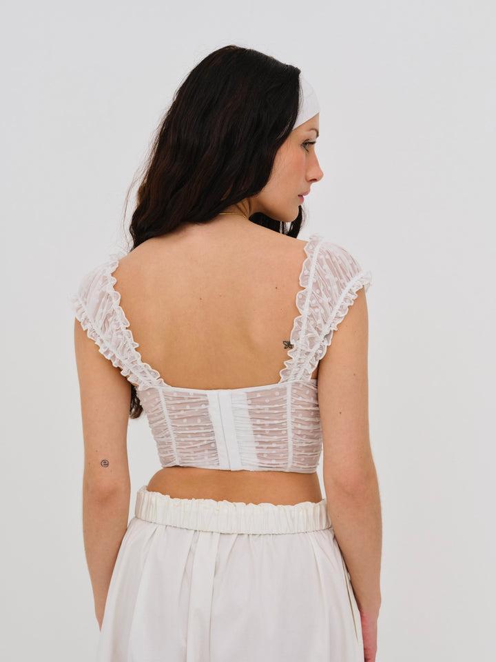 Tawny Bustier — White Product Image