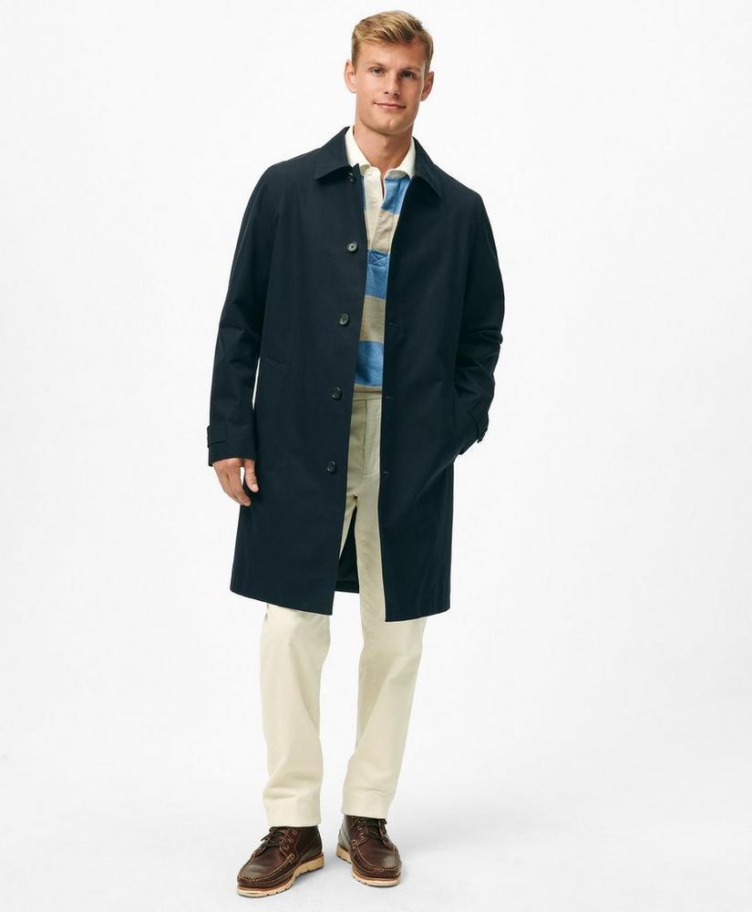 Bonded Cotton Top Coat with Removable Liner in Black Watch Product Image