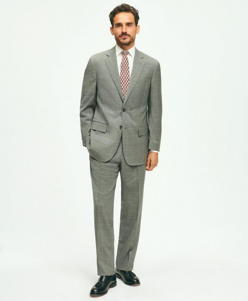 Traditional Fit 1818 Windowpane Suit In Wool Product Image