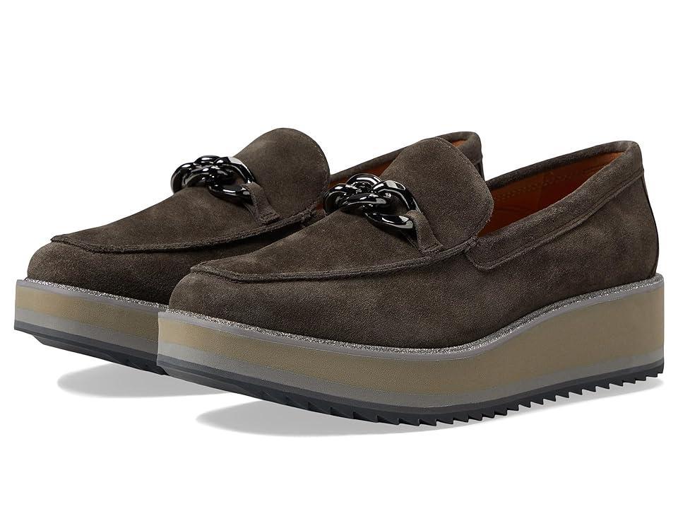 Johnston & Murphy Gracelyn Chain Platform Suede Loafer Product Image