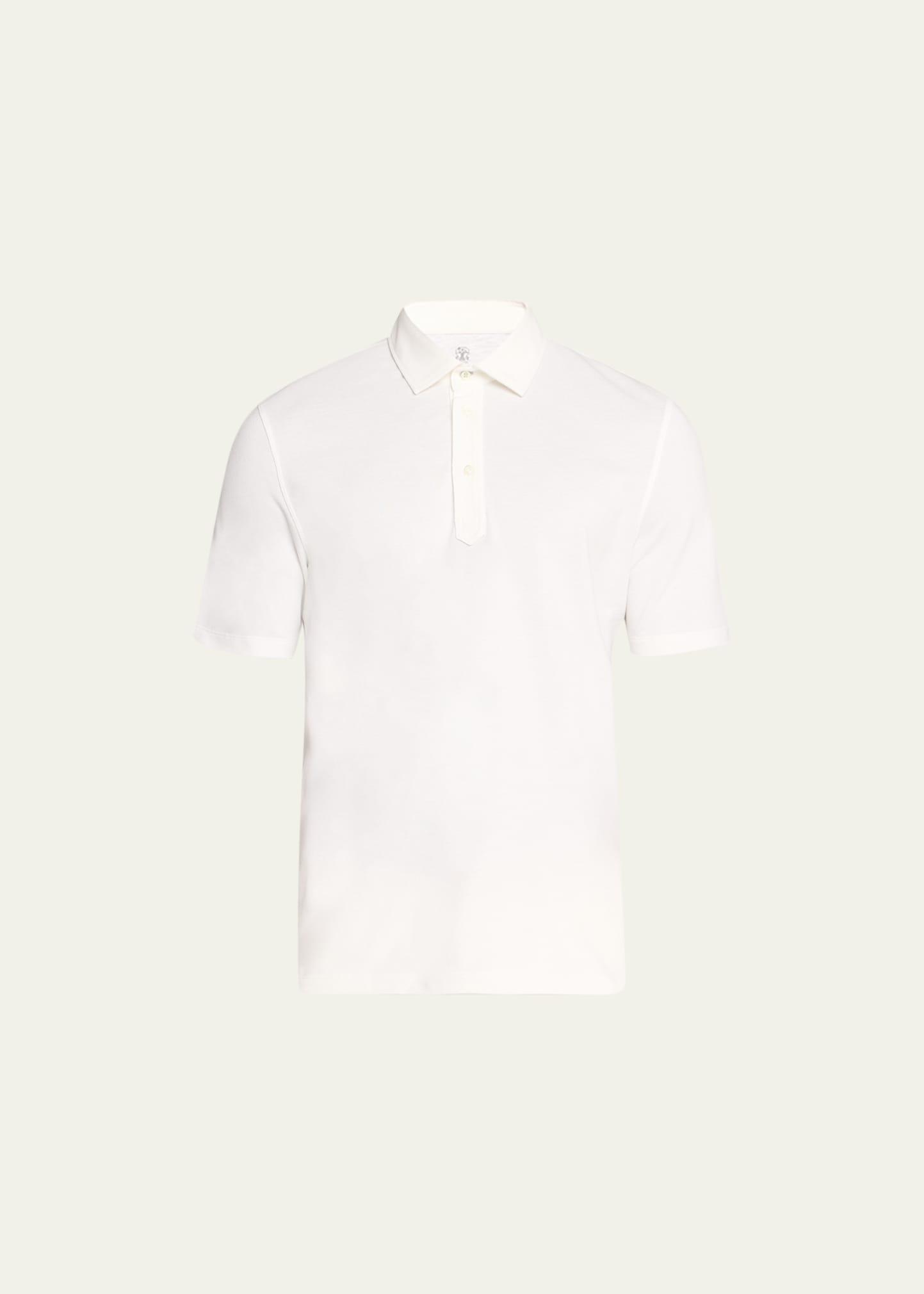 Mens Cotton Pique Polo Shirt Product Image