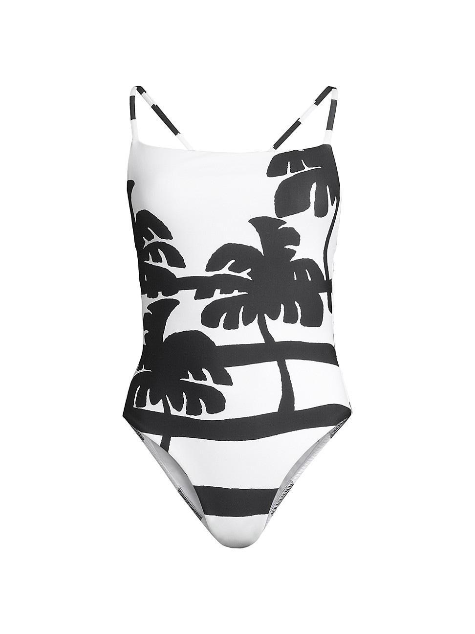 Womens Coconut Tropical One-Piece Swimsuit Product Image