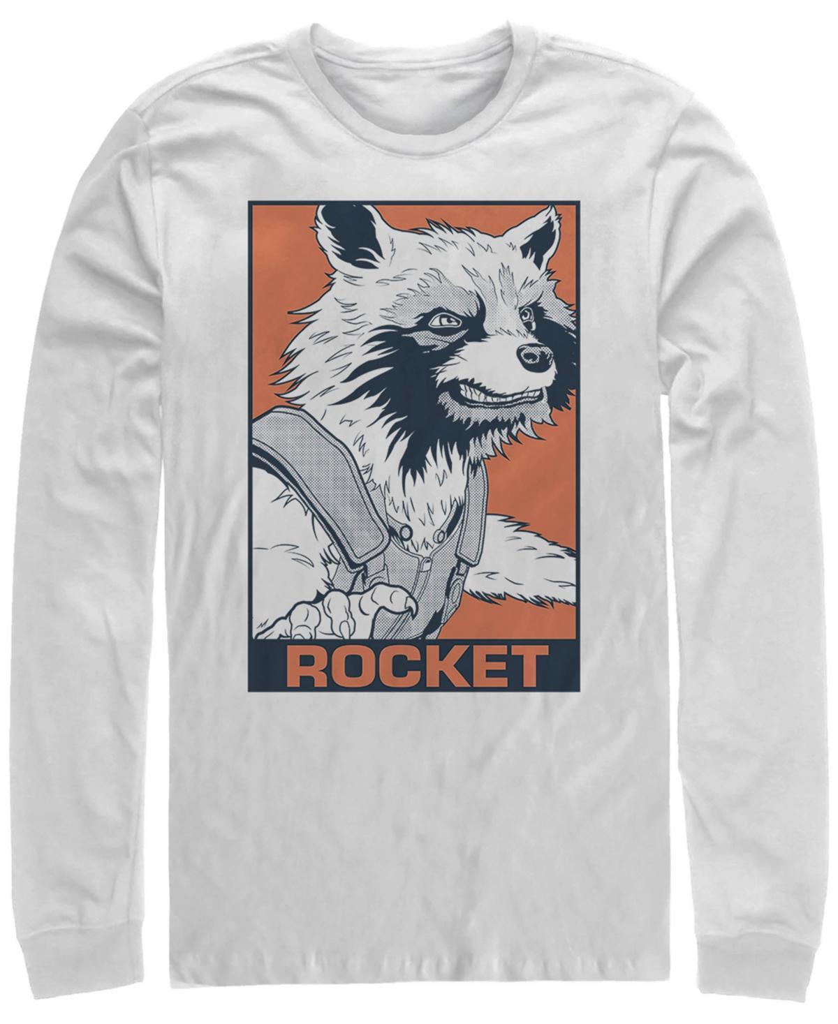 Mens Marvel Avengers Endgame Pop Rocket Poster Long Sleeve Tee Product Image