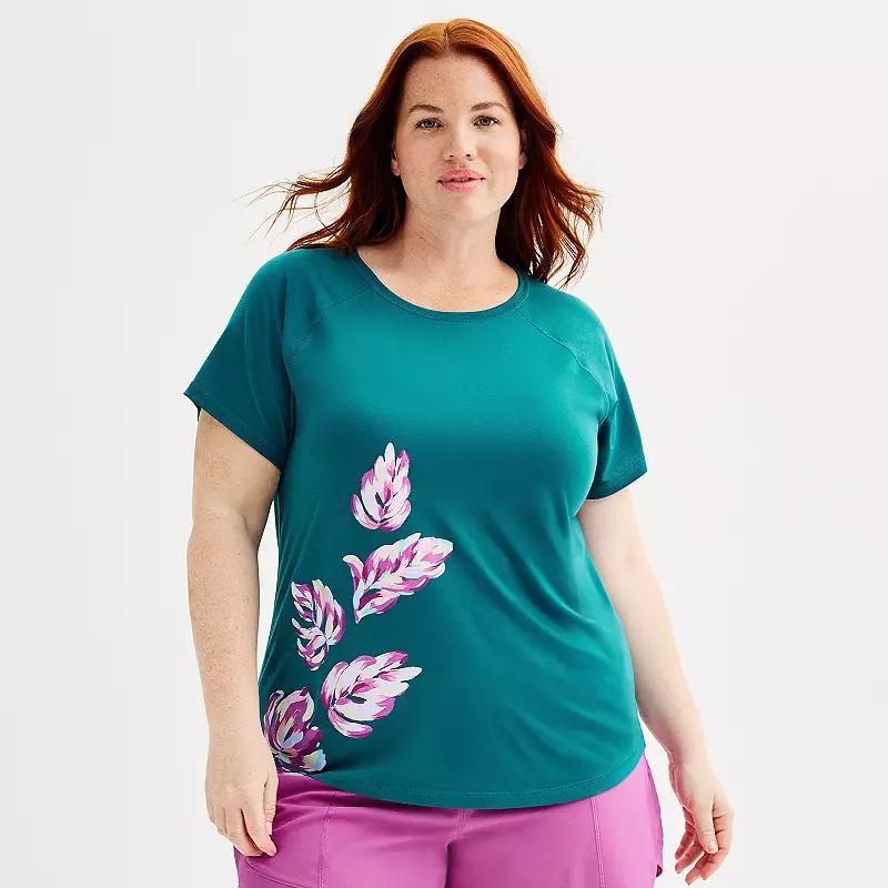 Plus Size Tek Gear Core Raglan Tee, Womens Product Image