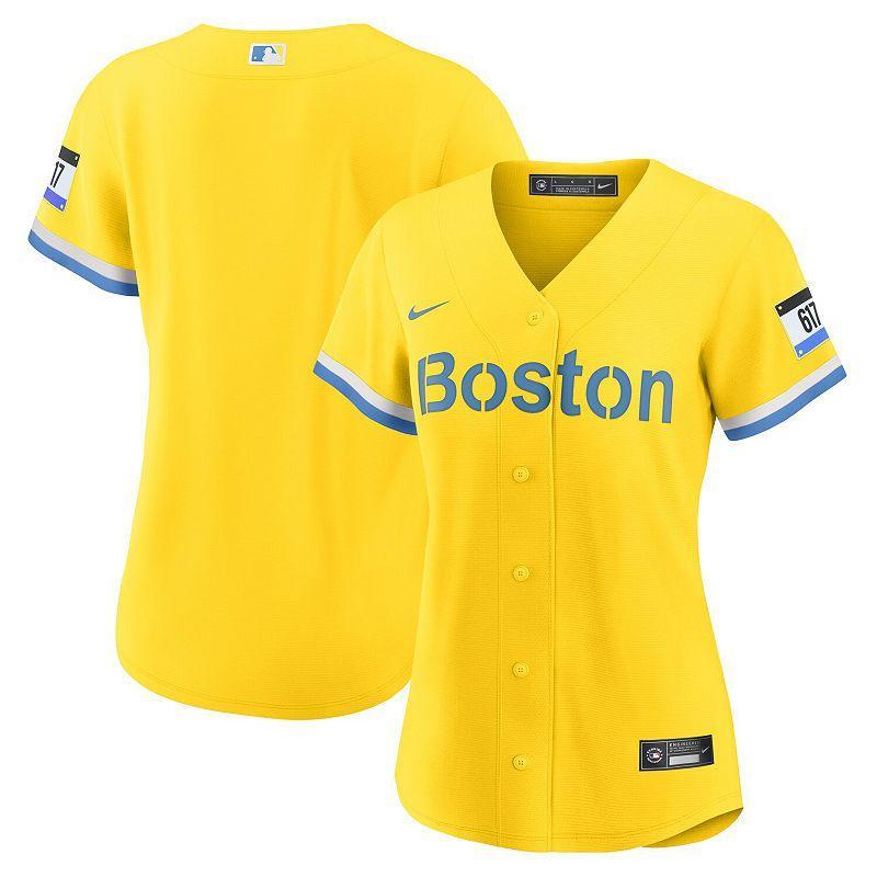 Womens Nike /Light Blue Boston Red Sox City Connect Replica Jersey Product Image