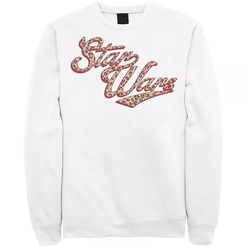 Mens Star Wars Cursive Cheetah Fill Logo Sweatshirt Product Image