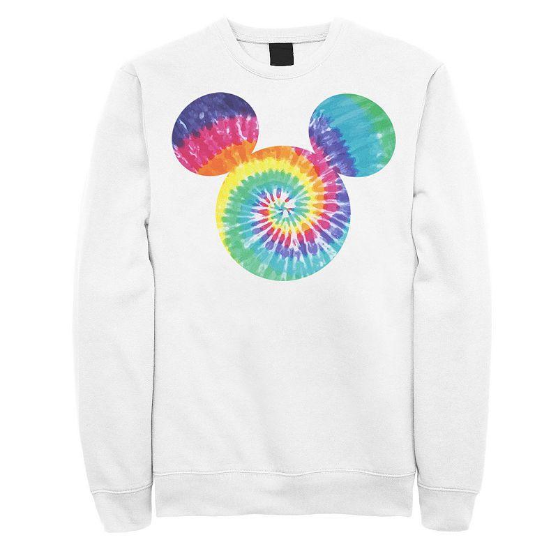 Disneys Mickey & Friends Mickey Mouse Mens Tie Dye Fill Sweatshirt Product Image