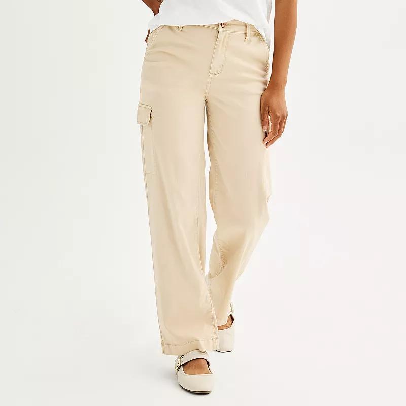 Womens Sonoma Goods For Life Cargo Utility Pants Lea Purple Product Image