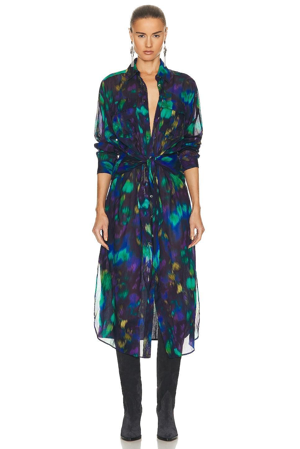 Isabel Marant Etoile Nesly Dress Green. (also in ). Product Image