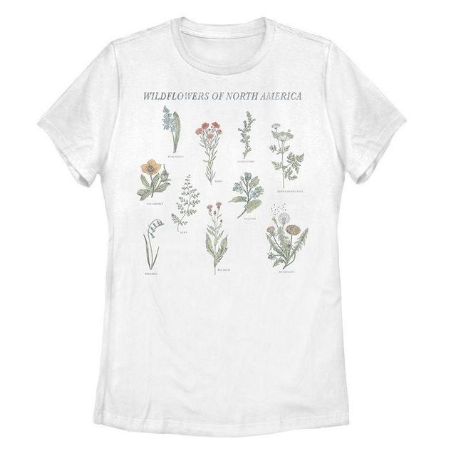 Juniors Wildflowers Of North America Tee, Girls Product Image