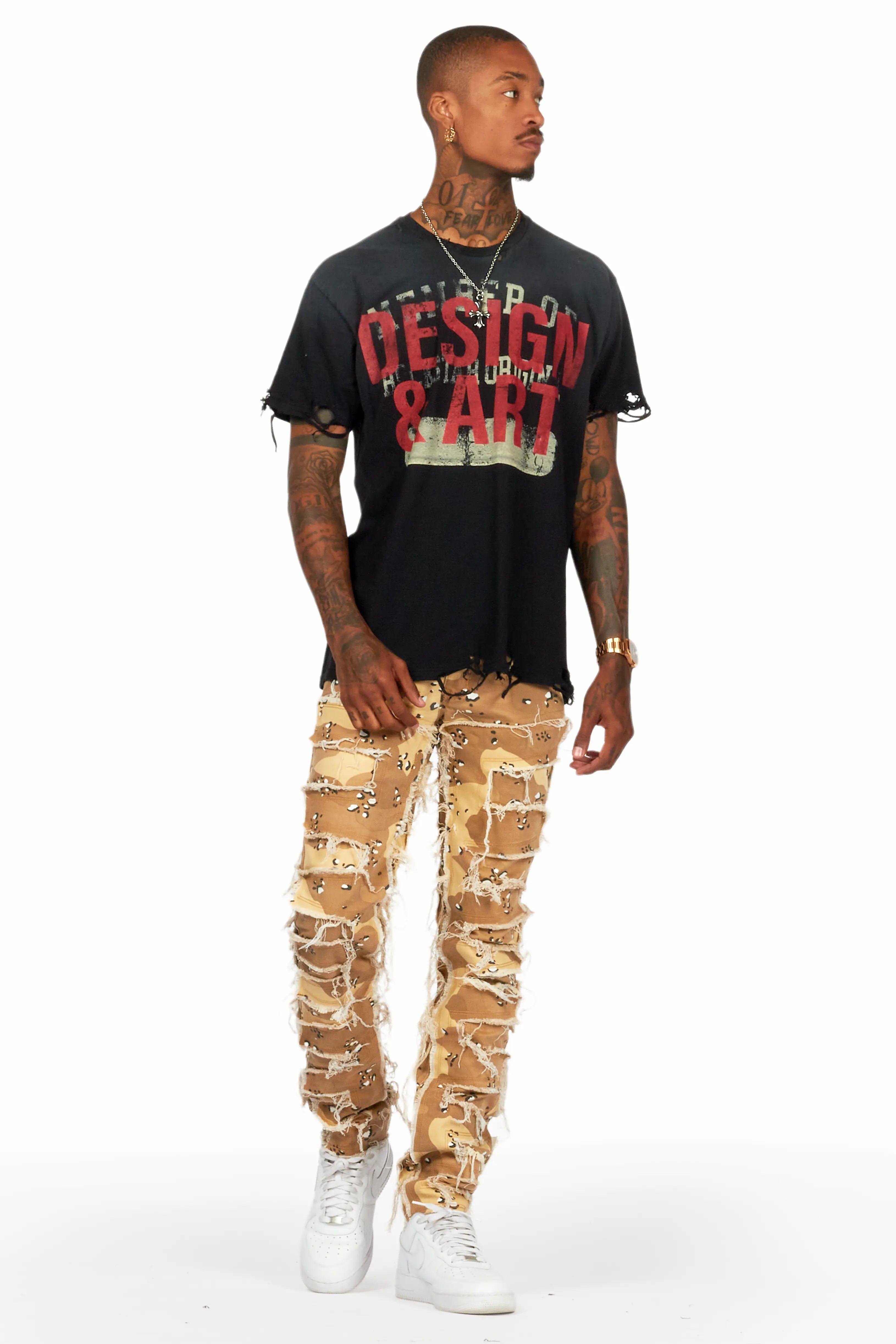 Shake Desert Camo Slim Fit Jean Male Product Image